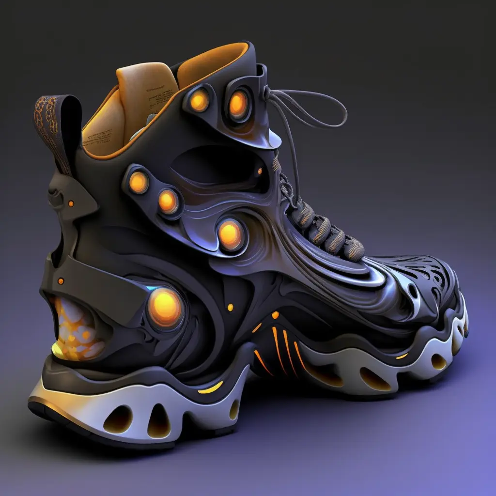 futuristic footwear, inspired by Starcraft, by Nike